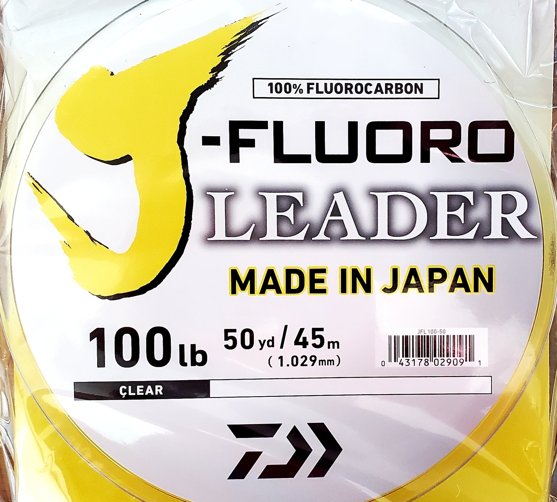 Daiwa Fluorocarbon Fishing Leader Line - High Strength, Low Visibility for Saltwater & Freshwater - Perfect for Bass, Trout, and Inshore Fishing