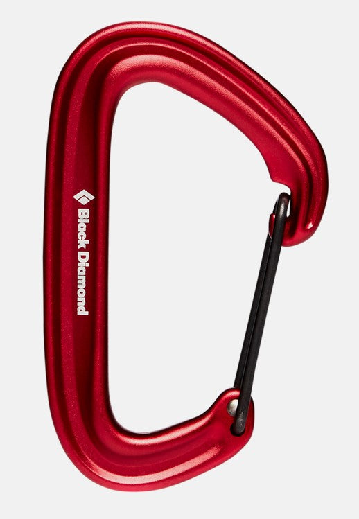 Black Diamond LiteWire Carabiner - Lightweight & Durable Climbing Carabiner for Rock Climbing, Hiking & Outdoor Adventures