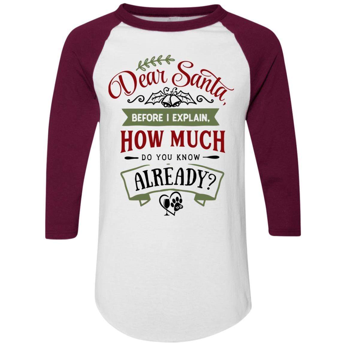 WineyBitches.Co Colorblock Raglan Jersey T-Shirt - Women's Fashion Casual Tee for Outfits, Lounge & Streetwear