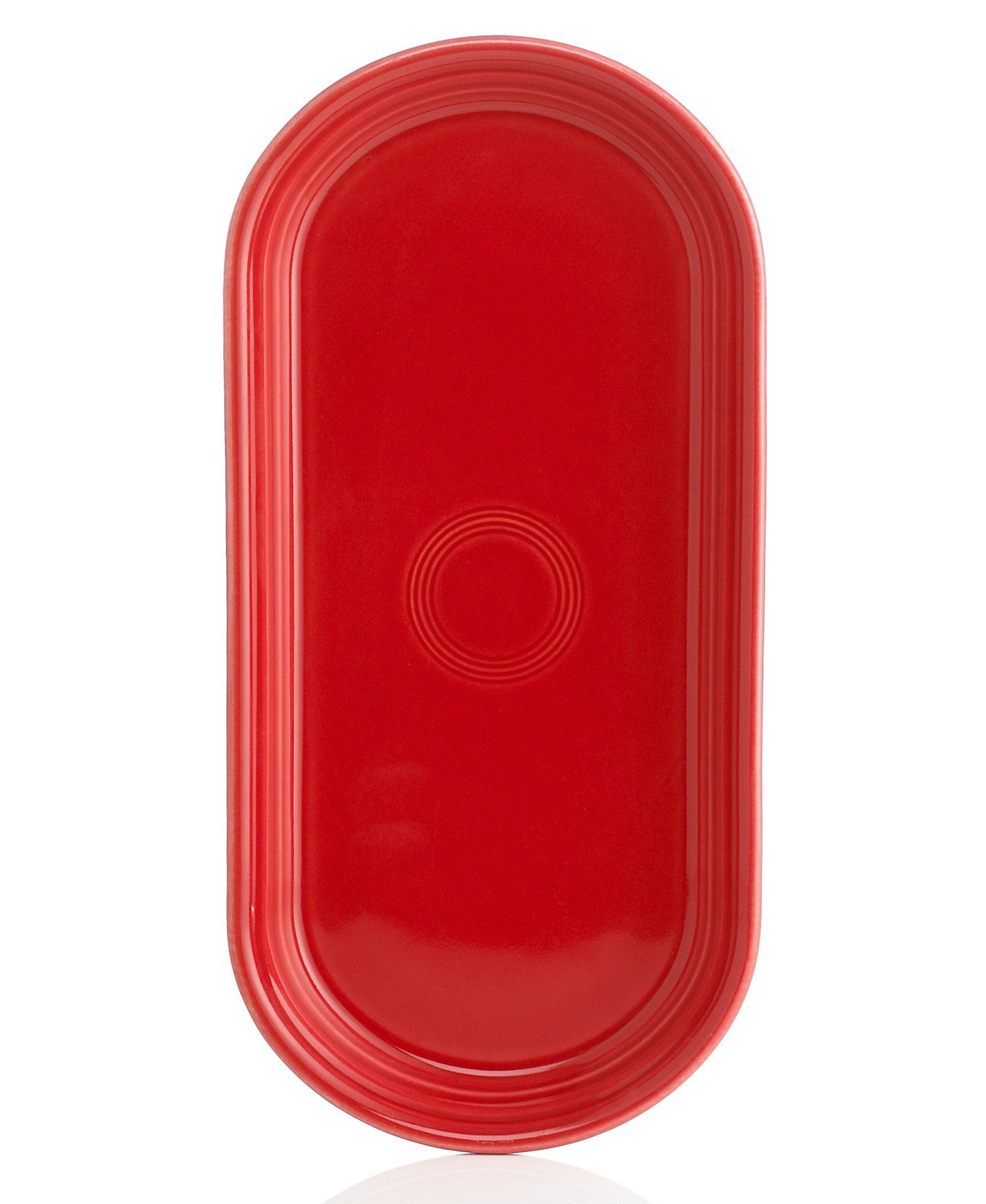 Fiesta® 12-Inch Small Bread Tray in Scarlet Red | Perfect for Serving Bread, Pastries, and Appetizers at Parties, Restaurants, and Home Dining