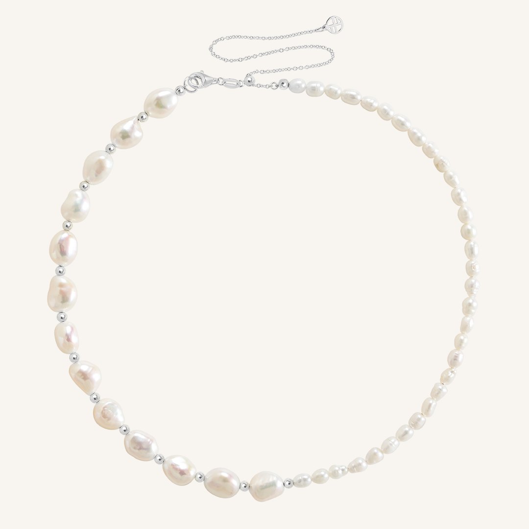 Elegant Fusion Pearl Necklace for Women - Timeless Classic Jewelry Gift for Weddings, Parties & Special Occasions