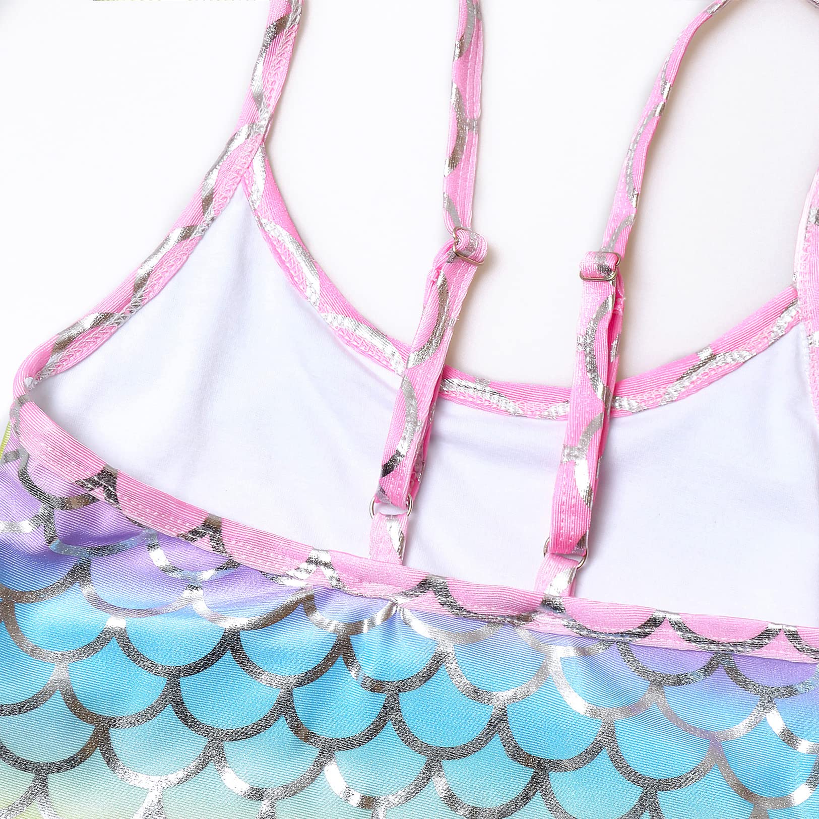 **Unicorn Mermaid One Piece Swimsuits for Girls - Kids Bathing Suits for Beach, Pool & Summer Fun**