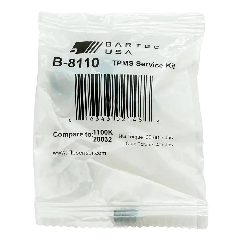 Bartec B 8110 TPMS Service Kit - Compatible with Acura, Honda, Lexus, Toyota, Scion | Tire Pressure Monitoring System Sensor Replacement | Perfect for Auto Repair Shops & DIY Car Maintenance