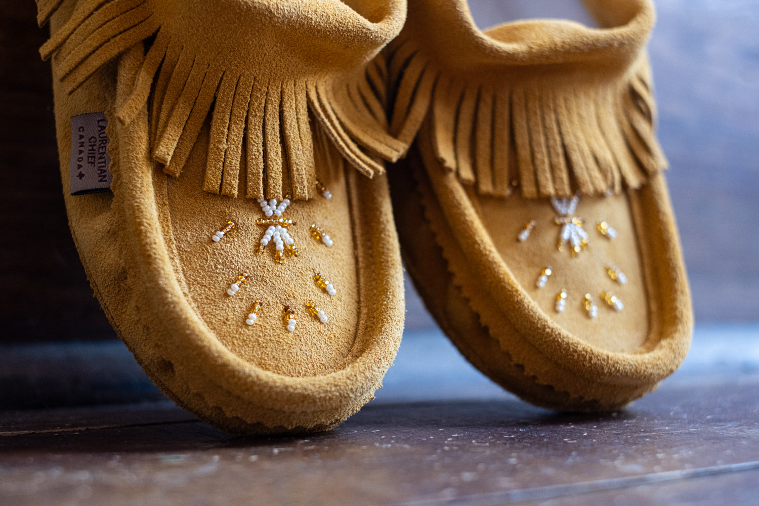 Women's Soft Sole Suede Beaded Moccasins with Fringe - Comfortable Bohemian Style Slip-On Shoes for Casual Wear, Home, and Outdoor Activities