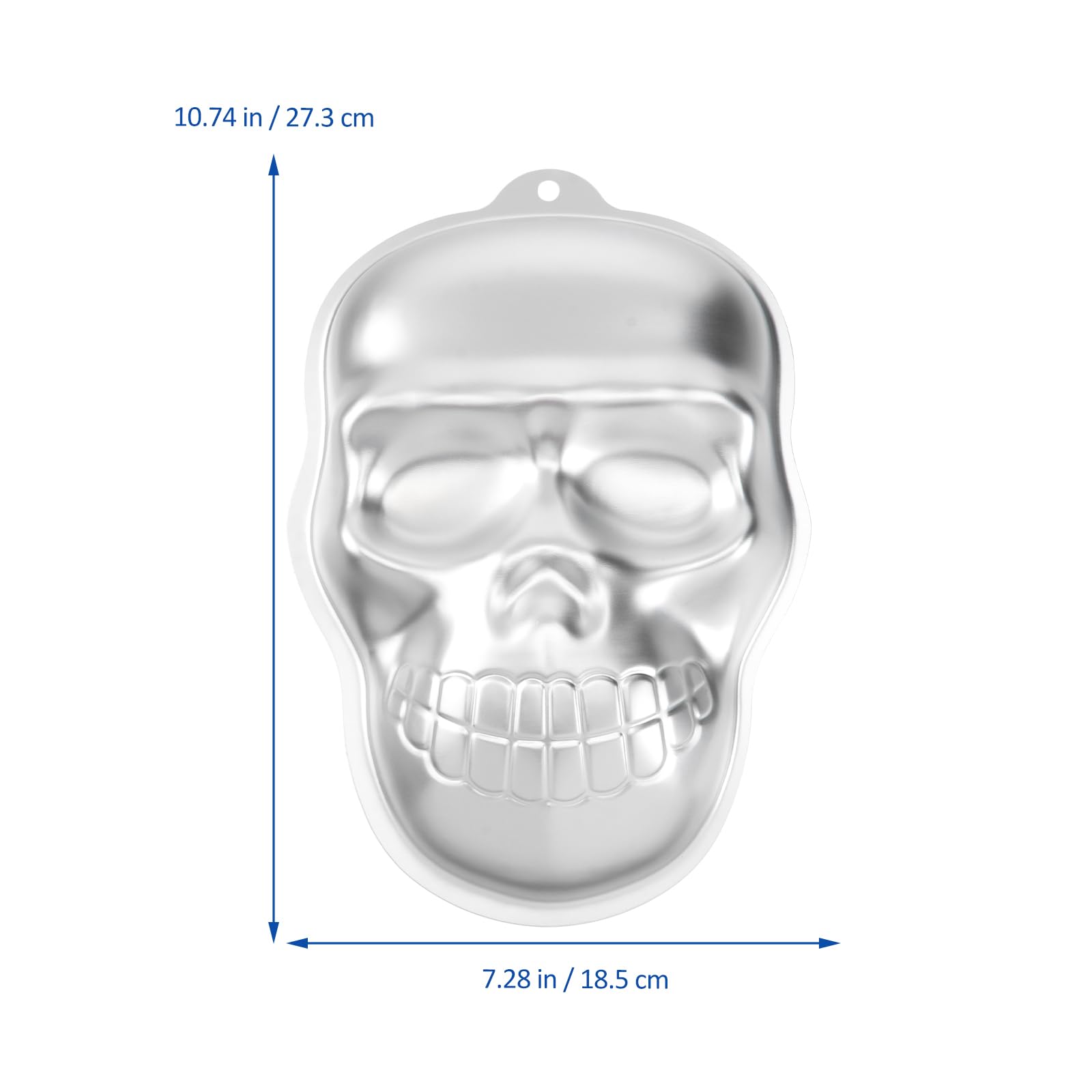 DOITOOL 3D Skull Cake Mold - Nonstick Halloween Baking Pan for Cakes, Cupcakes, Pizza & Jelly - Perfect for Halloween Parties, Haunted House Decor & Themed Desserts