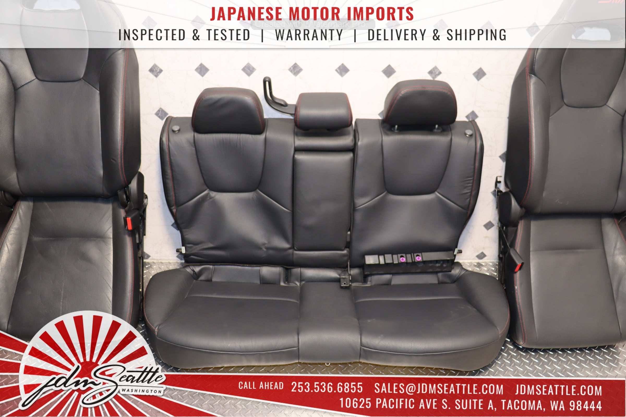 2008-2014 Subaru WRX STI OEM Version 10 Sedan Front & Rear Seat Set - Perfect for JDM Enthusiasts & Car Restoration Projects
