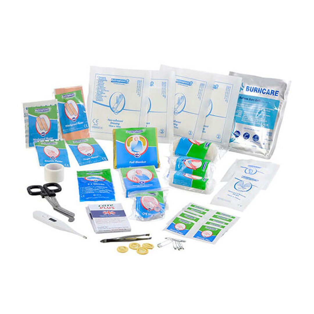 Care Plus Waterproof First Aid Kit - 120 Pieces Emergency Medical Supplies for Home, Car, Camping & Outdoor Adventures | Compact & Durable Trauma Kit