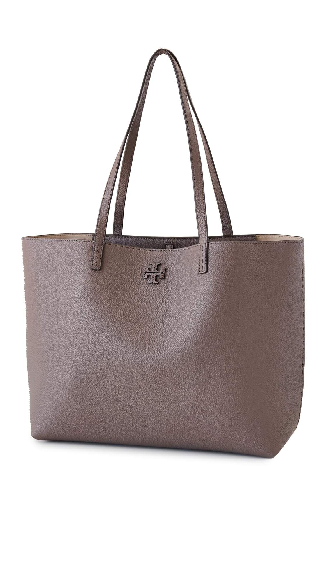 Tory Burch Women's McGraw Leather Tote Bag - Stylish & Spacious Handbag for Work, Travel & Everyday Use | Premium Designer Shoulder Bag for Women