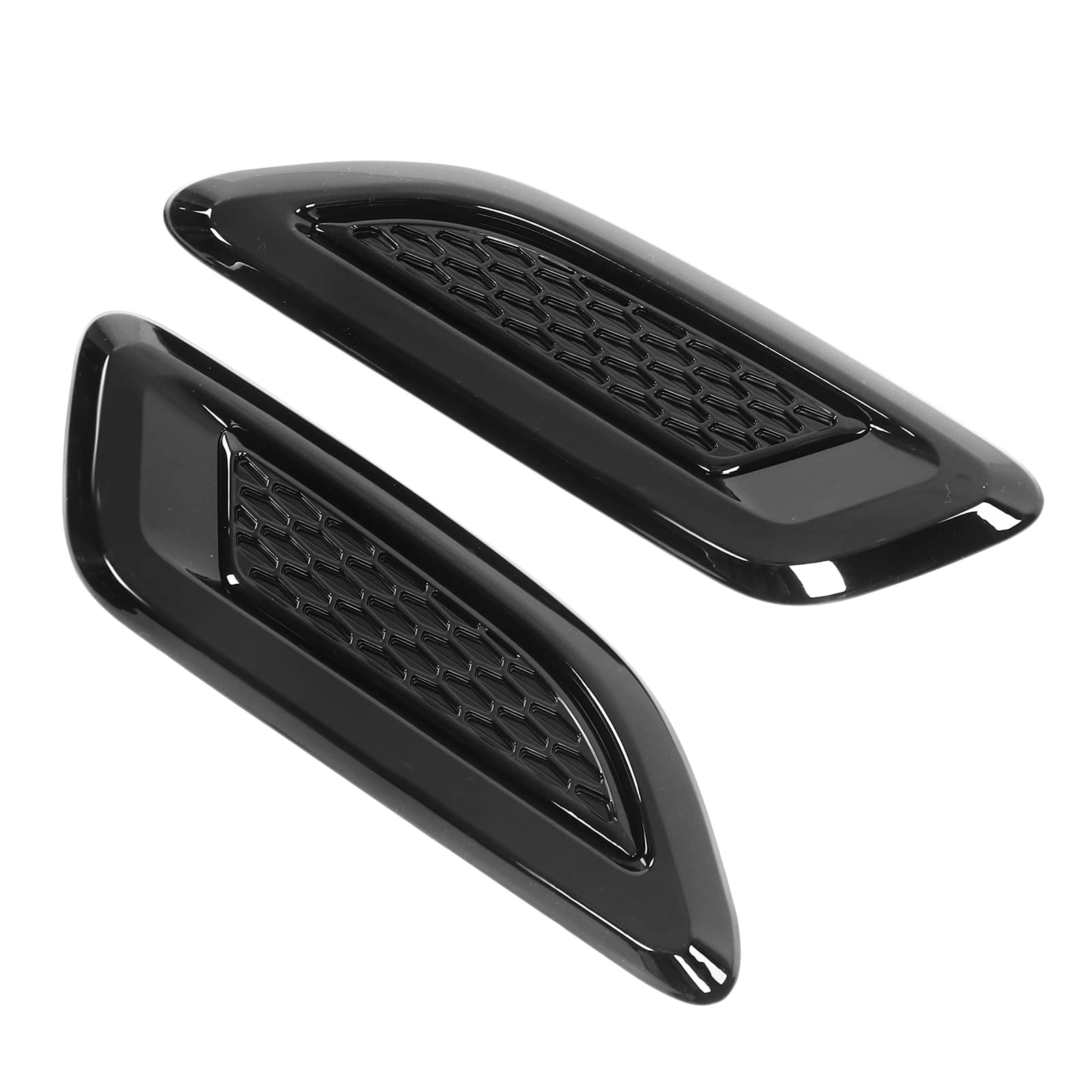 High Strength ABS Plastic Hood Air Outlet Cover - Heavy Duty Bonnet Air Vent Trims for Car Modification (Piano Black) | Perfect for Performance Cars & Custom Vehicle Upgrades