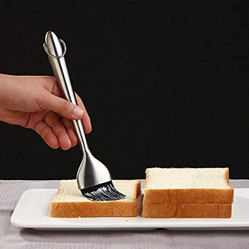 Premium Stainless Steel Basting Brush for Grilling, BBQ, Baking & Cooking - 9 Inch Heat-Resistant Pastry & Oil Brush - Dishwasher Safe Kitchen Tool for Marinating, Basting & Glazing - Perfect for Outdoor Grilling & Home Baking (Black, Pack of 1)