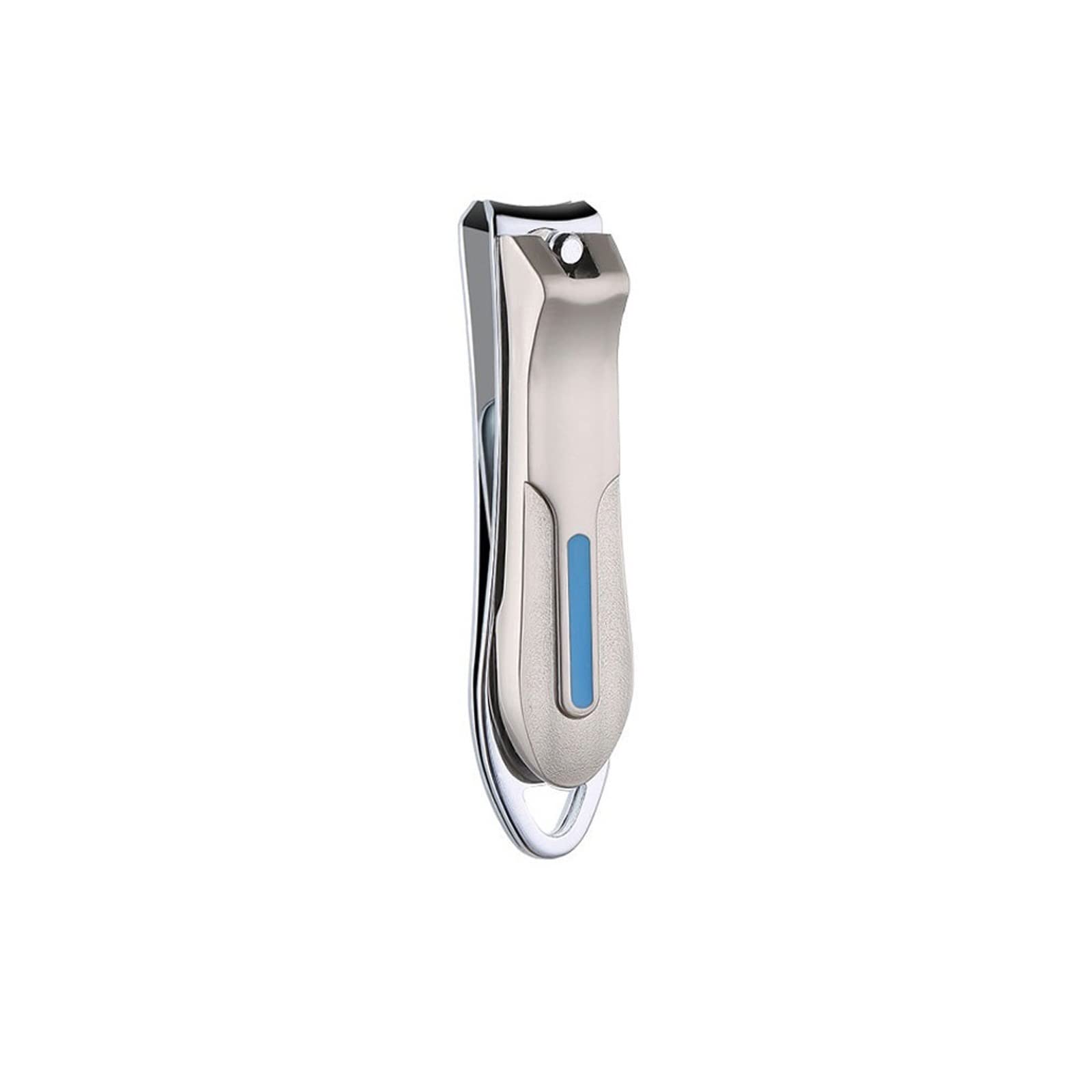 Professional Stainless Steel Toe Nail Clippers - QYTECzjd Heavy Duty Fingernail & Toenail Cutters with Manicure Files - Perfect for Pedicure, Manicure & Home Grooming (Silver)