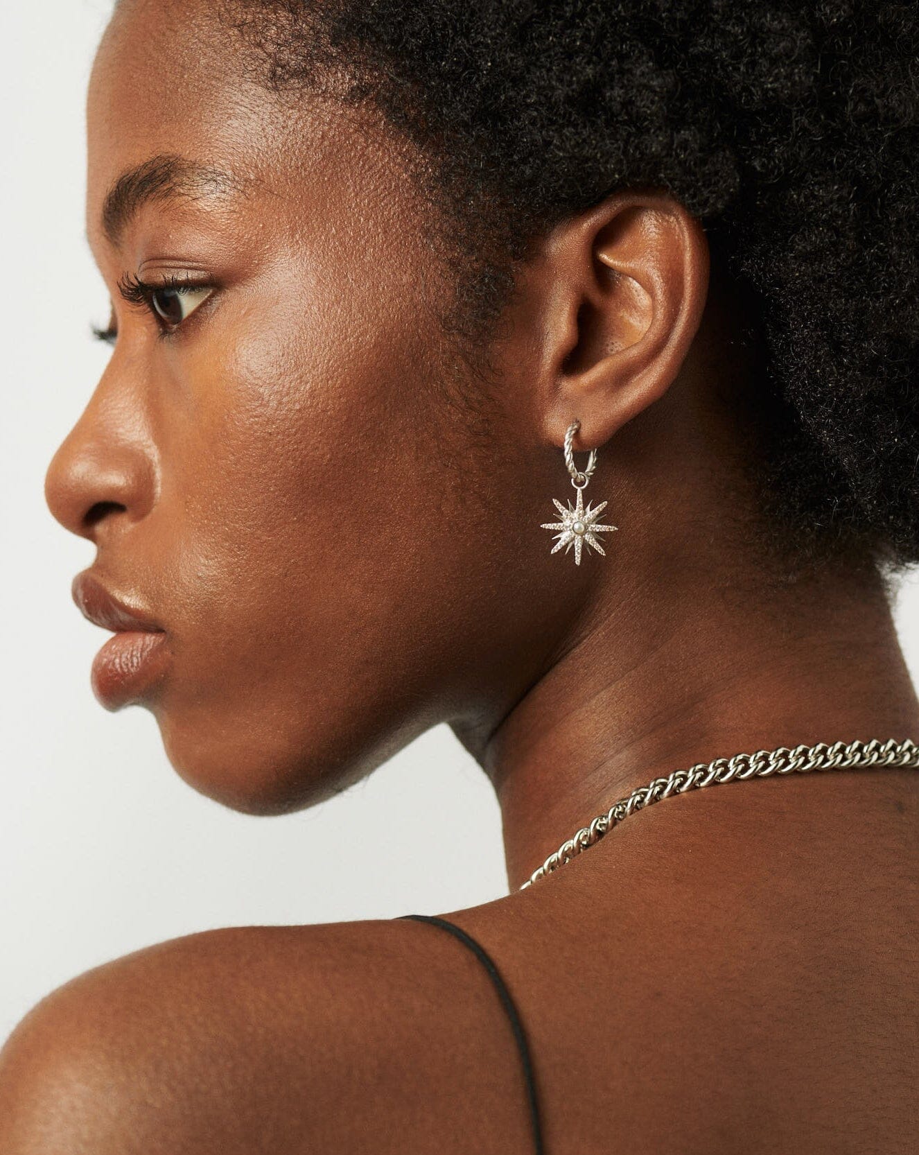 Harris Reed Moonlight Pearl Hoop Earrings for Women - Silver Plated Elegant Dangle Earrings with Shimmering Pearls | Perfect for Parties, Weddings & Evening Events