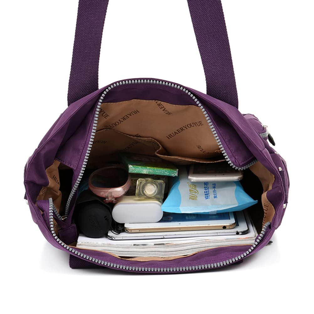 Estwell Women's Crossbody Shoulder Bag - Large Waterproof Nylon Messenger Purse with Multiple Pockets for School, Work, Travel & Shopping | Stylish Casual Handbag for Everyday Use