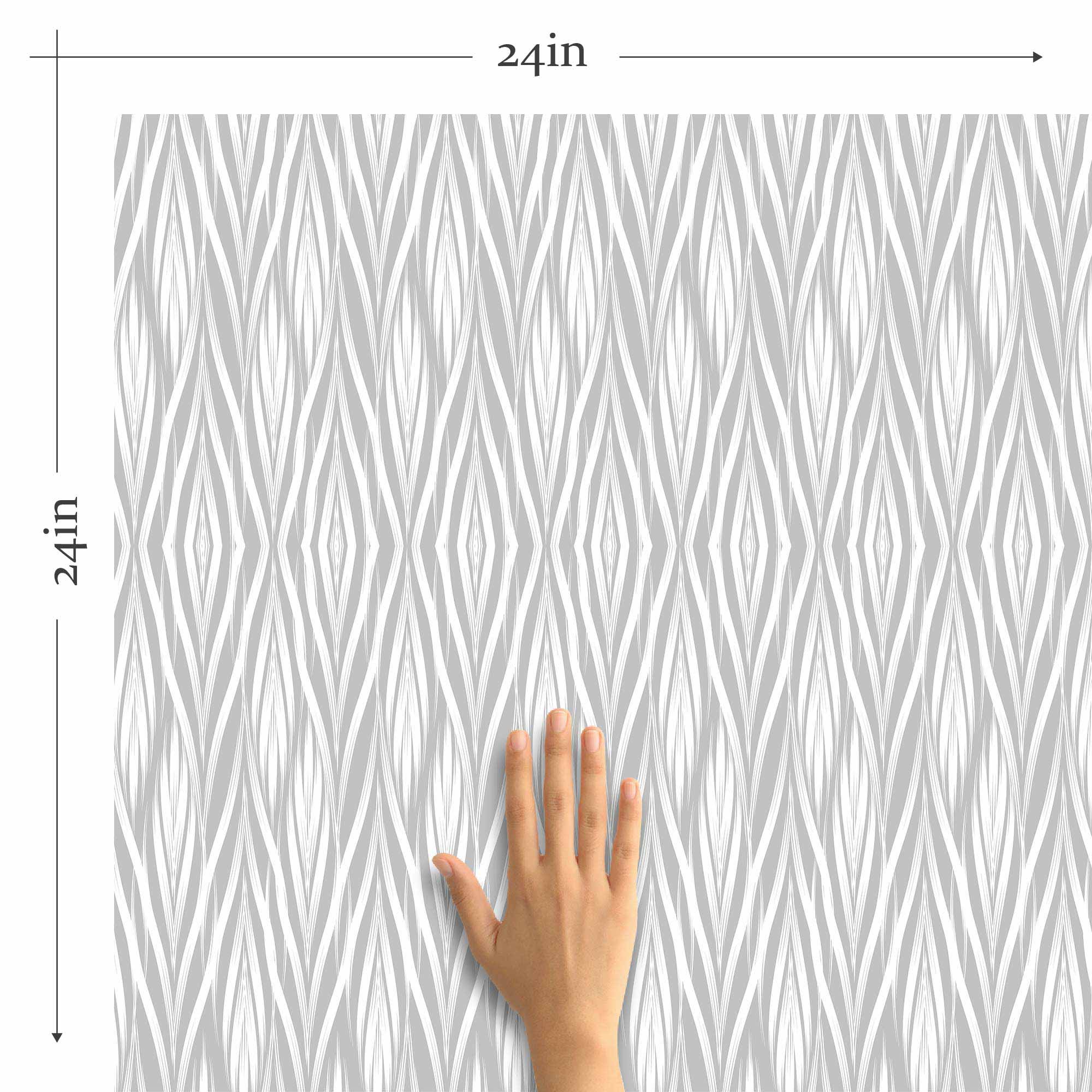 Grey Weave Peel and Stick Removable Wallpaper - Self-Adhesive Vinyl Wall Covering (5300) - Perfect for Bedroom, Living Room, and Home Office Decor