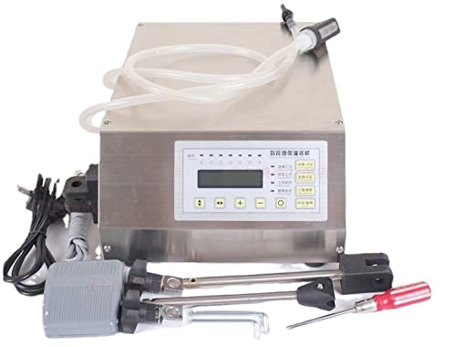 **GFK-160 Digital Control Liquid Filling Machine for Water, Juice & Beverages - Automatic Pump Drink Filling System for Home, Restaurant & Small Business Use**