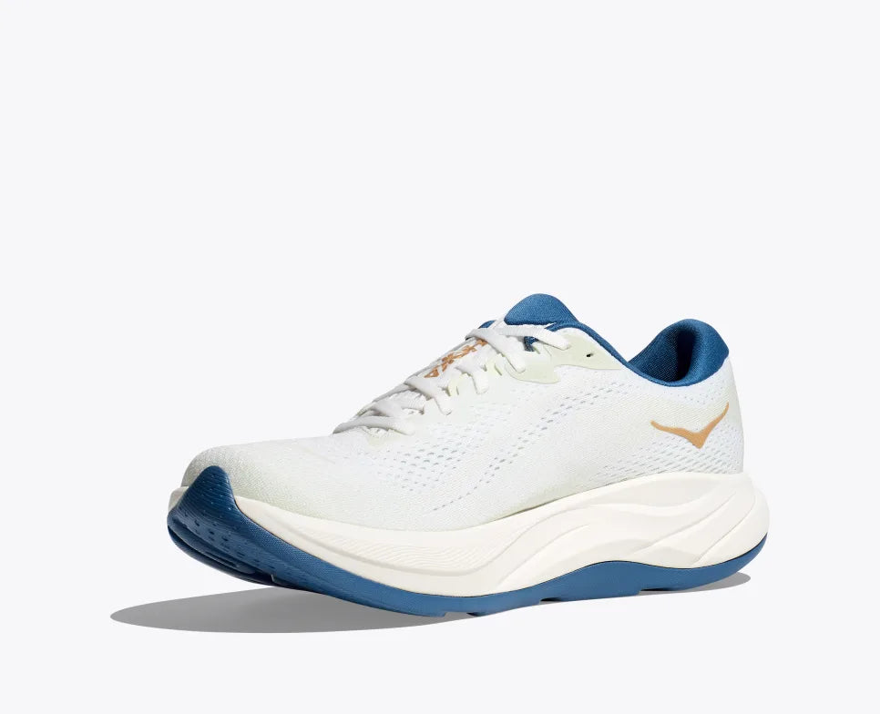 HOKA Men's Rincon 4 Wide Running Shoes - Frost/Gold Color - Lightweight Cushioned Sneakers for Road Running, Jogging & Gym Workouts