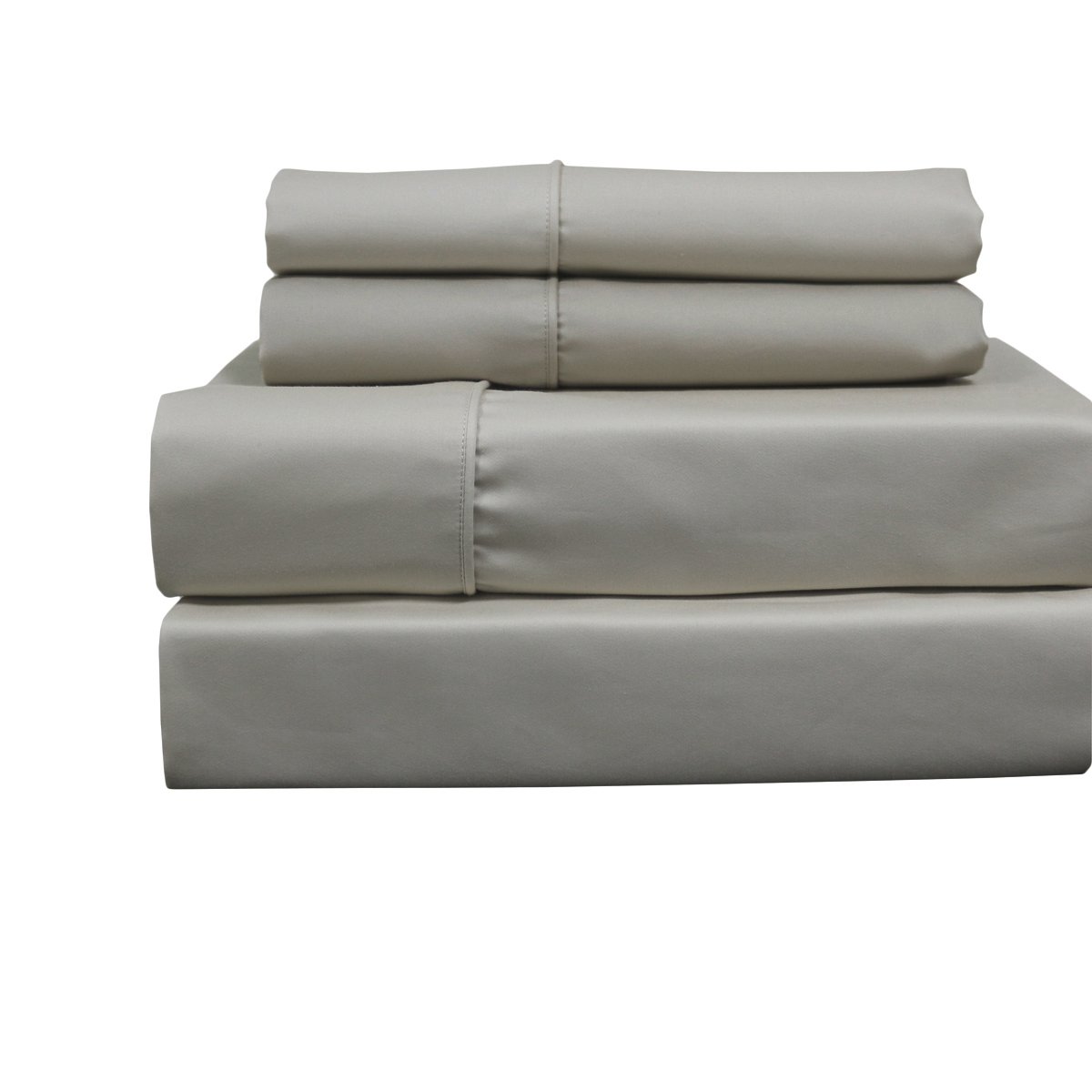 Premium 100% Cotton 650 Thread Count Sateen Sheet Set - Split King Size, 4PC Deep Pocket Adjustable Bed Sheets for Luxurious Comfort - Perfect for Master Bedrooms, Guest Rooms & Hotels