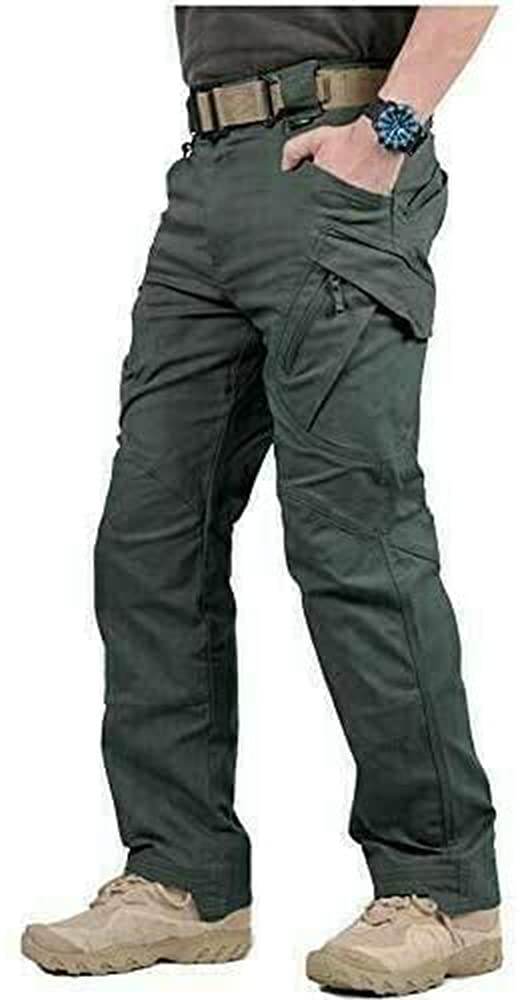 LELEBEAR Upgraded Tactical Waterproof Pants for Men - Outdoor Hiking & Camping Gear - Durable, Windproof & Quick-Dry Tactical Trousers for Hunting, Fishing & Adventure Activities