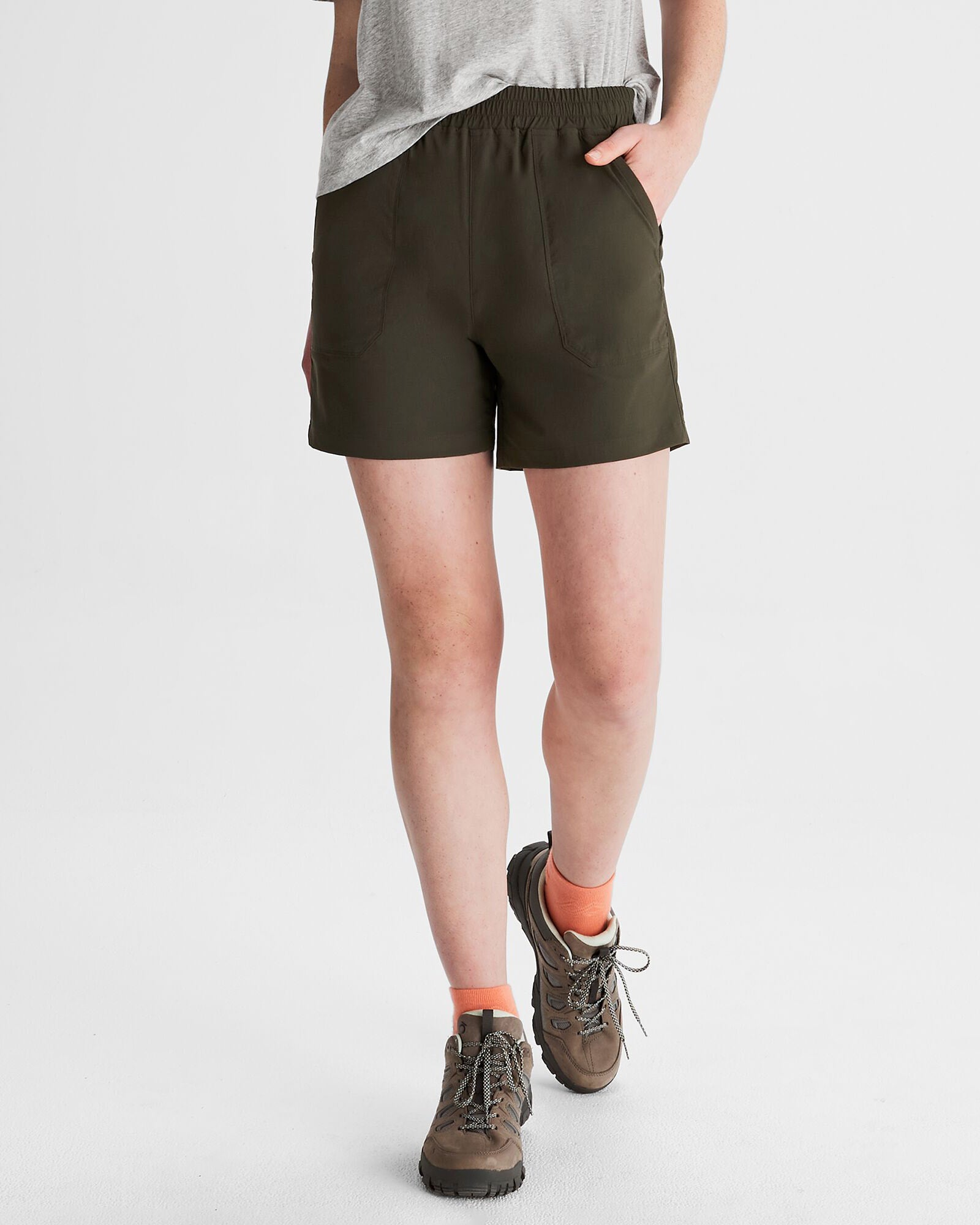 Women's Miro 5 Running Shorts - Breathable High-Waisted Athletic Shorts for Women, Dark Moss Green - Perfect for Jogging, Gym Workouts & Yoga