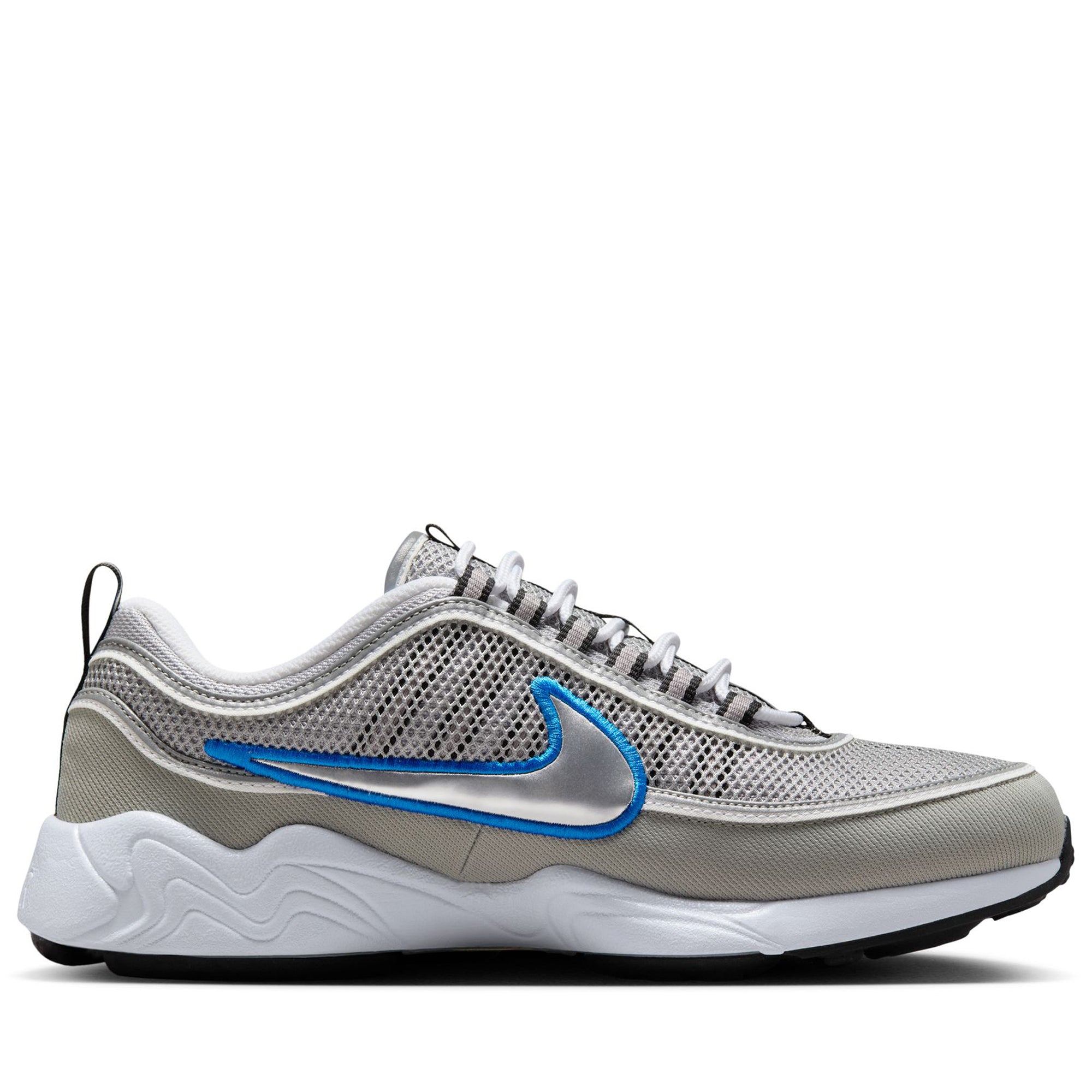 Nike Air Zoom Spiridon SP Running Shoes - Metallic Silver/White - Lightweight & Cushioned for Men's Training, Gym & Everyday Wear