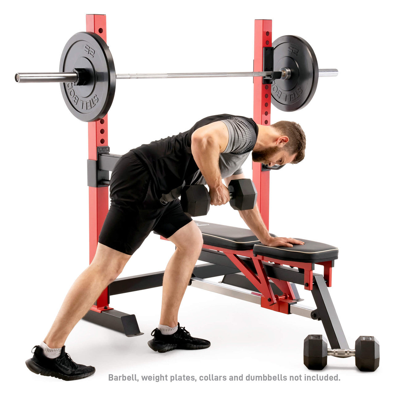 Marcy Olympic Weight Bench MWB-7096 - Adjustable Strength Training Bench for Home Gym, Full Body Workout - Perfect for Squats, Bench Press & Dumbbell Exercises