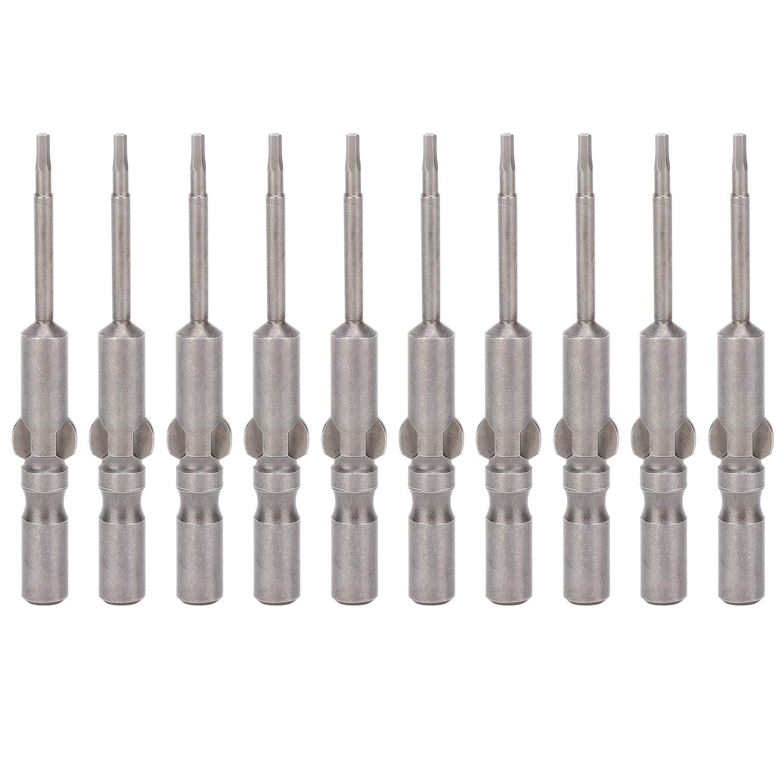 10Pcs 6mm Shank Strong Magnetic Screwdriver Bits Set - Durable & Comfortable for Electric Screwdrivers - Perfect for DIY Home Repairs, Furniture Assembly, and Hardware Maintenance