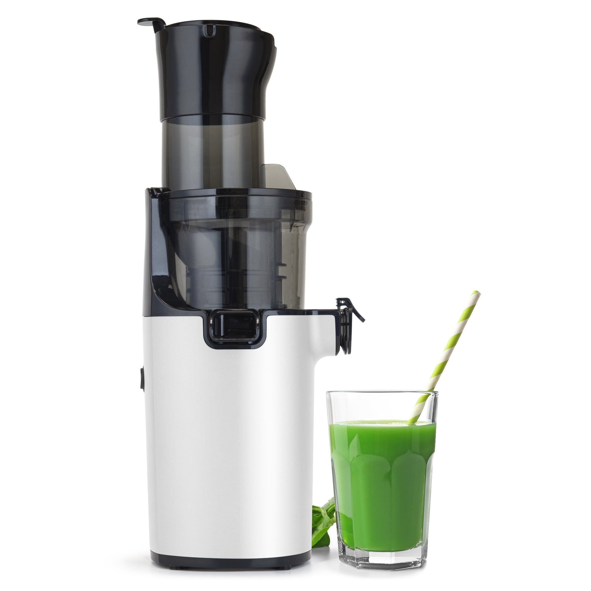 Shine Kitchen Co.® Easy Cold Press Juicer with XL Feed Chute - Slow Masticating Juicer for Fruits & Vegetables - Perfect for Healthy Juicing, Detox & Weight Loss at Home