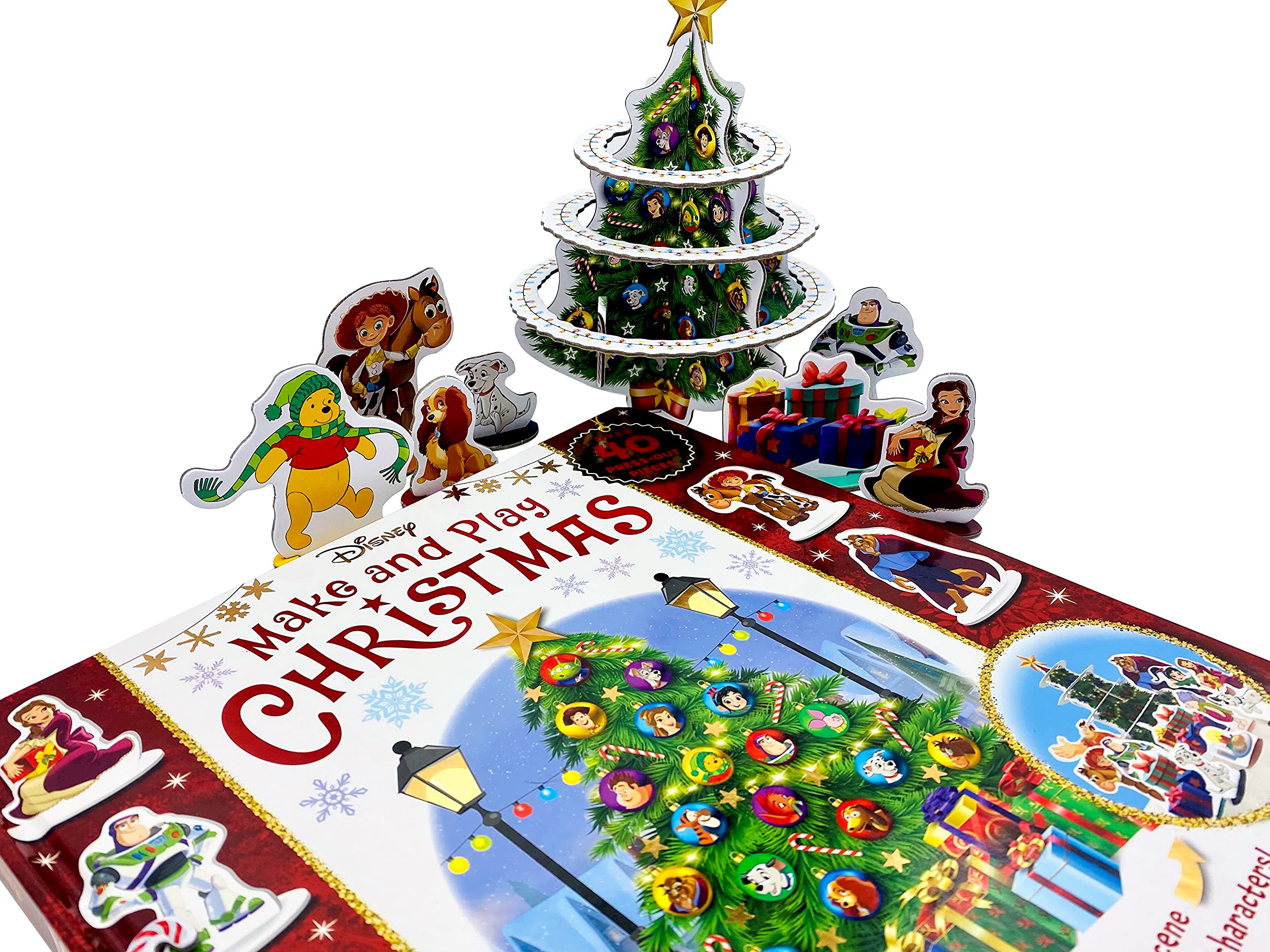 Disney Make & Play Christmas Craft Kit for Kids - DIY Holiday Ornaments & Decorations - Fun Family Activity for Christmas Tree Decorating & Festive Home Decor