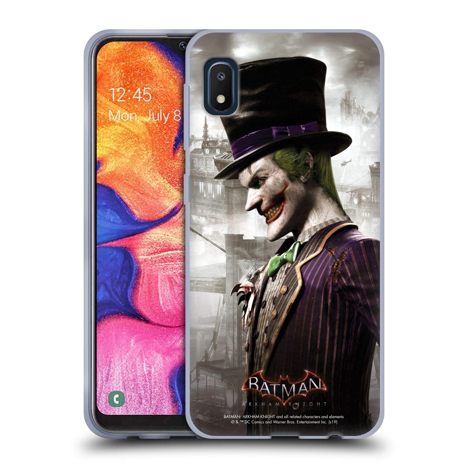Official Batman Arkham Knight Joker Soft Gel Case for Samsung Galaxy A10e (2019) - Durable, Protective, and Stylish Phone Cover for Everyday Use and Gaming Enthusiasts