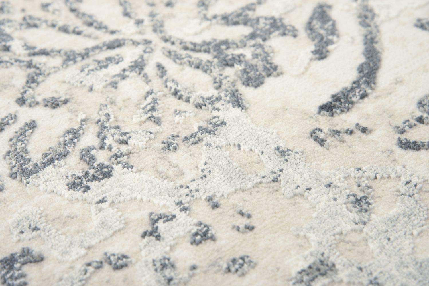 Gatney Rugs Midtown Area Rug CHS109 Cream/Gray Floral Vine Design 2'7