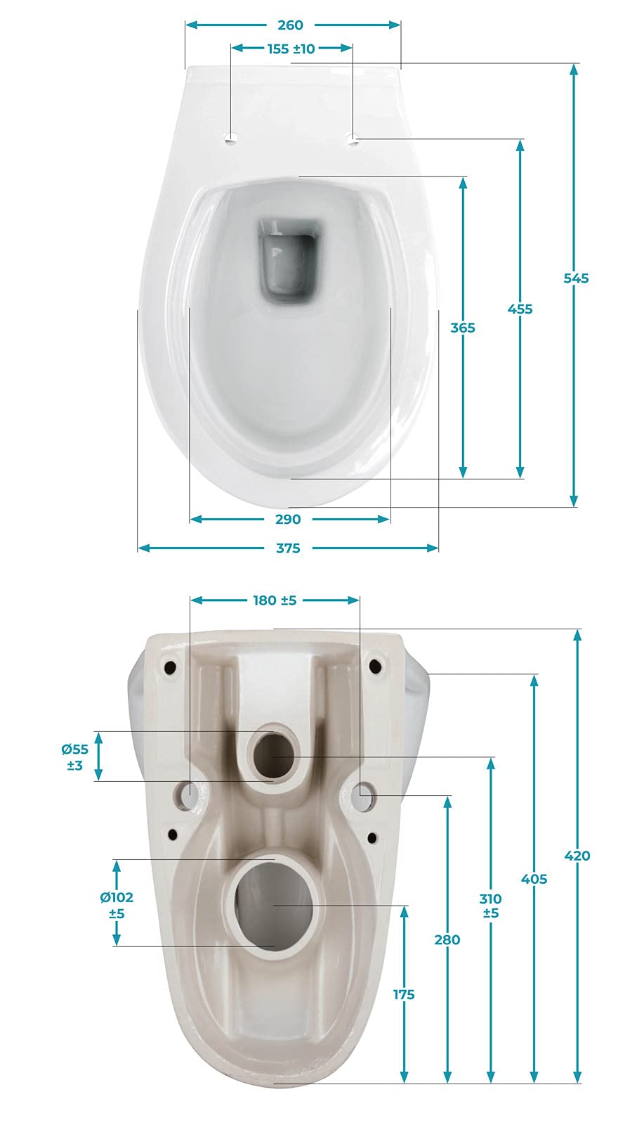 Adjustable Height Standing Toilet for Elderly & Disabled - White/Beige Bathroom Safety Commode with Handles - Ideal for Seniors, Post-Surgery Recovery & Home Care Use