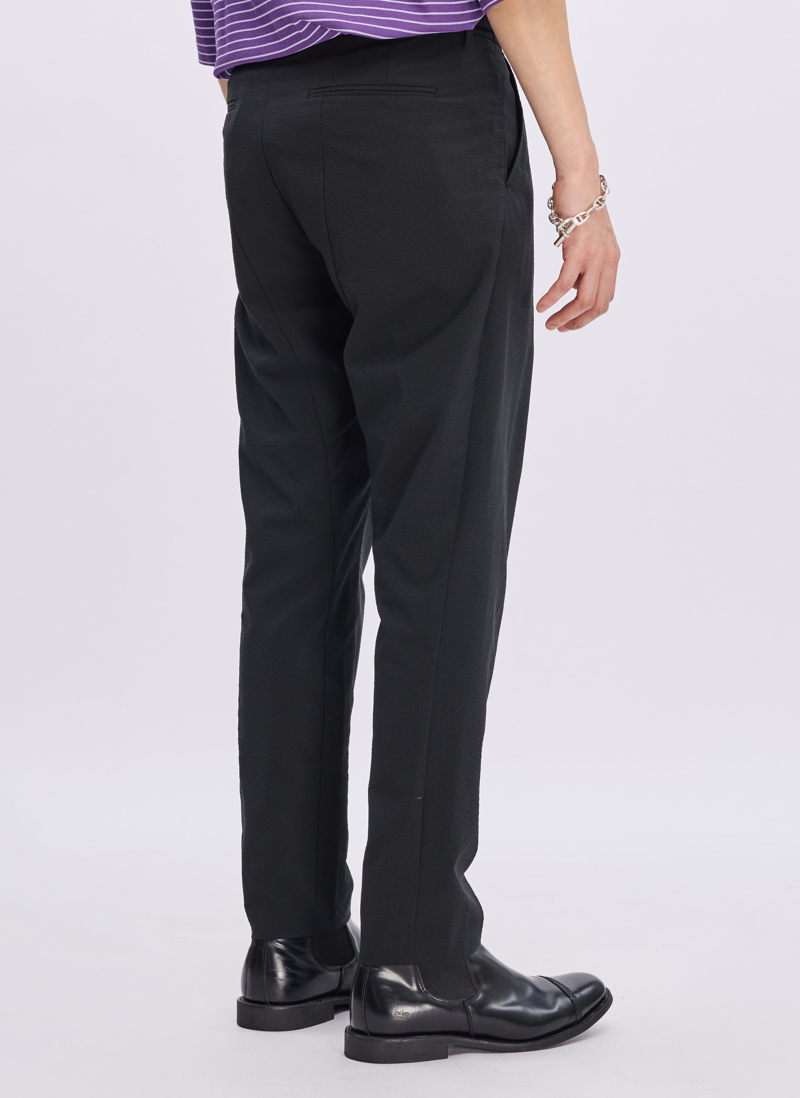 ECO Seersuckers Solotex Ankle-Length Tapered Slim Pants for Men - Breathable & Comfortable Tapered Fit (Size P 07) | Perfect for Office Wear, Casual Outfits & Summer Travel