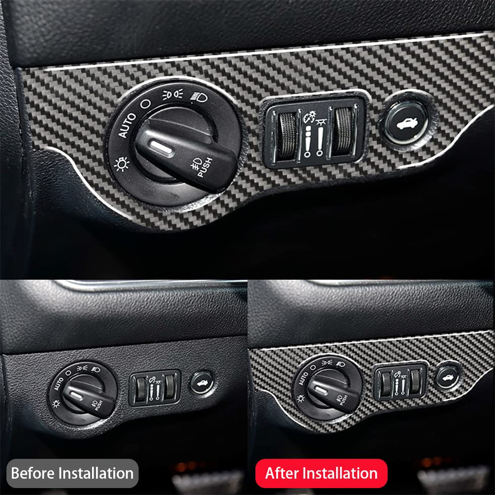 Carbon Fiber Switch Cover for Dodge Challenger 2015-2021 - Interior Upgrade