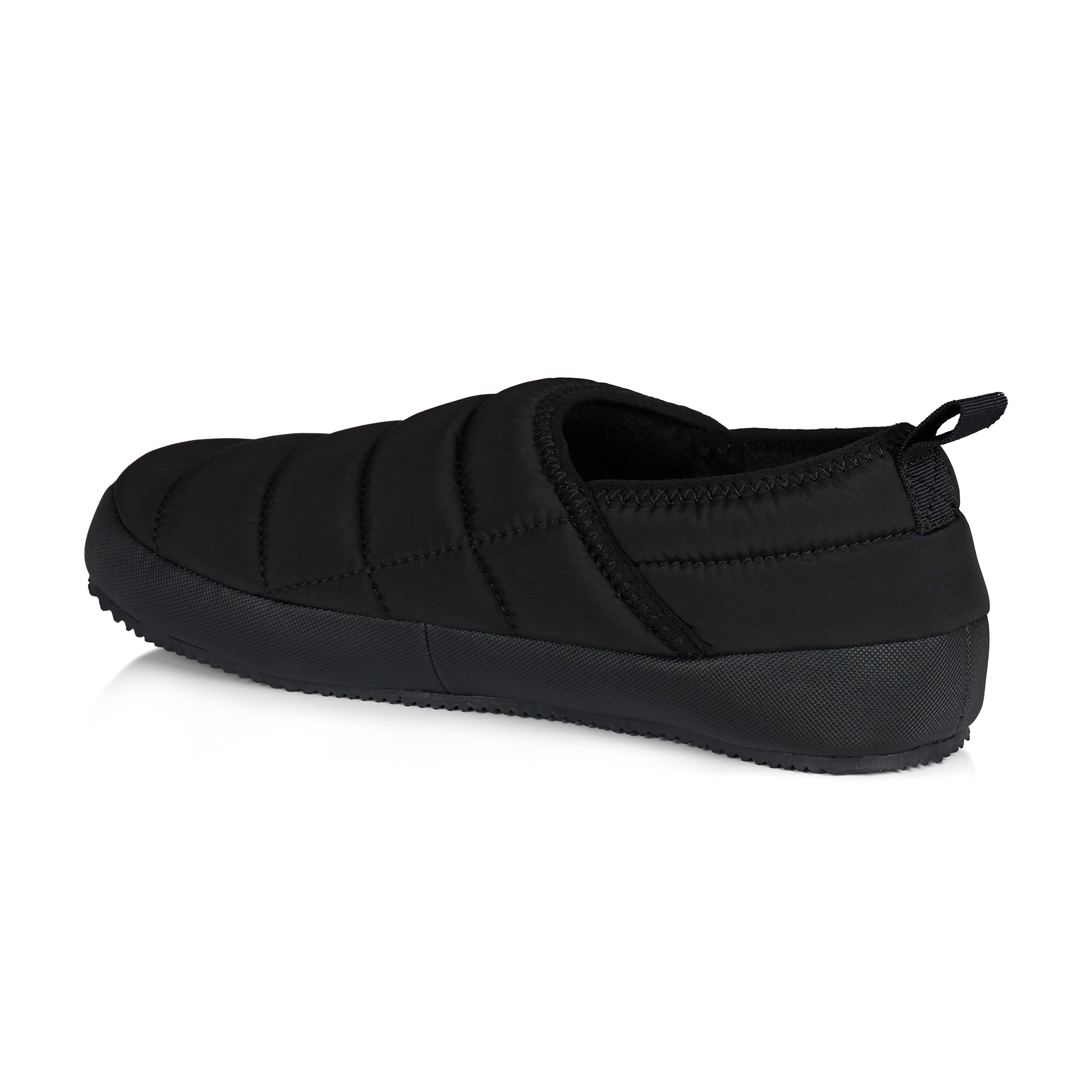 Vince Men's Slippers for Indoor & Outdoor - Soft Comfortable House Shoes for Relaxing at Home - Black