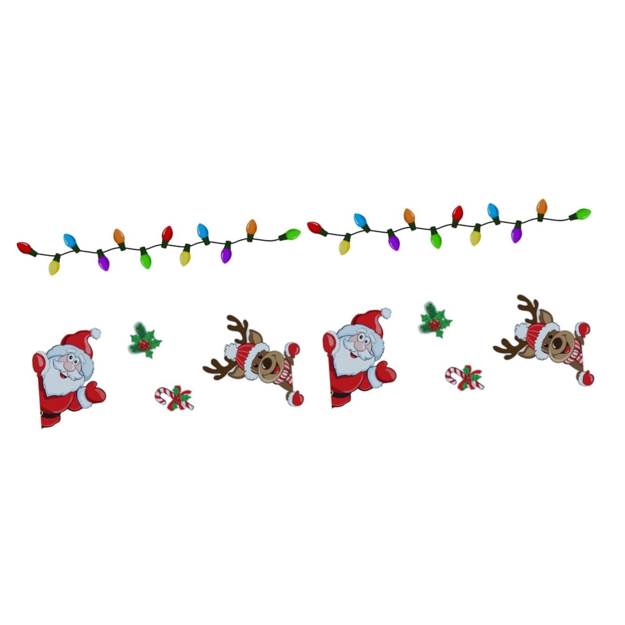 HANABASS 2 Sets Elegant Christmas Refrigerator Magnets - Holiday Car Decor Magnetic Stickers for Vehicle, Fridge & Office - Perfect for Christmas Car Decoration, Home & Gift Giving
