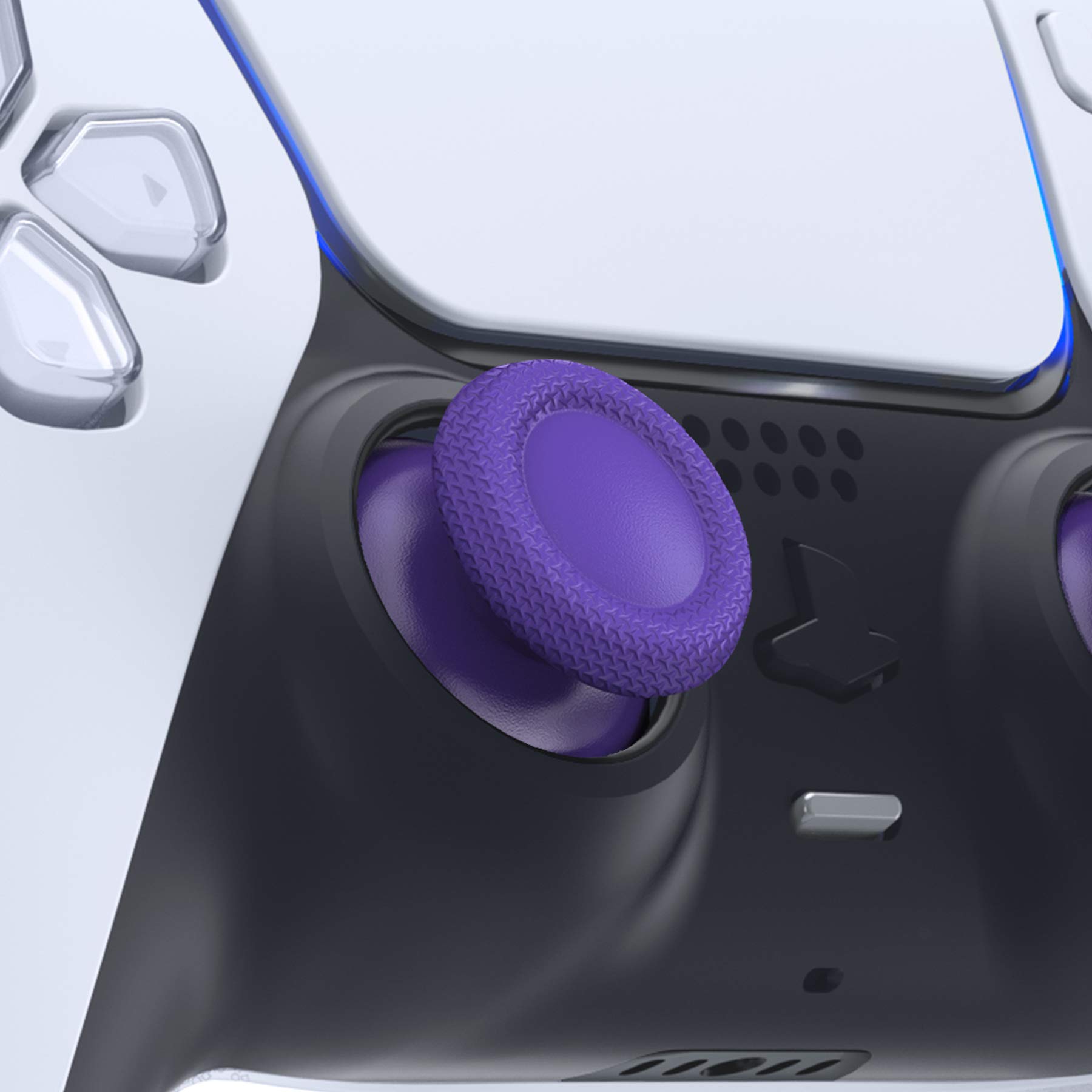 ExtremeRate Purple PS5 Controller Thumbsticks - Compatible with PS4 for Gaming