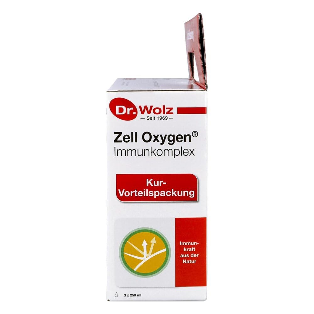ZELL OXYGEN Immune Complex Liquid Supplement - 3X250ml Bottles - Boosts Immunity & Energy - Perfect for Daily Wellness & Cold Season Support