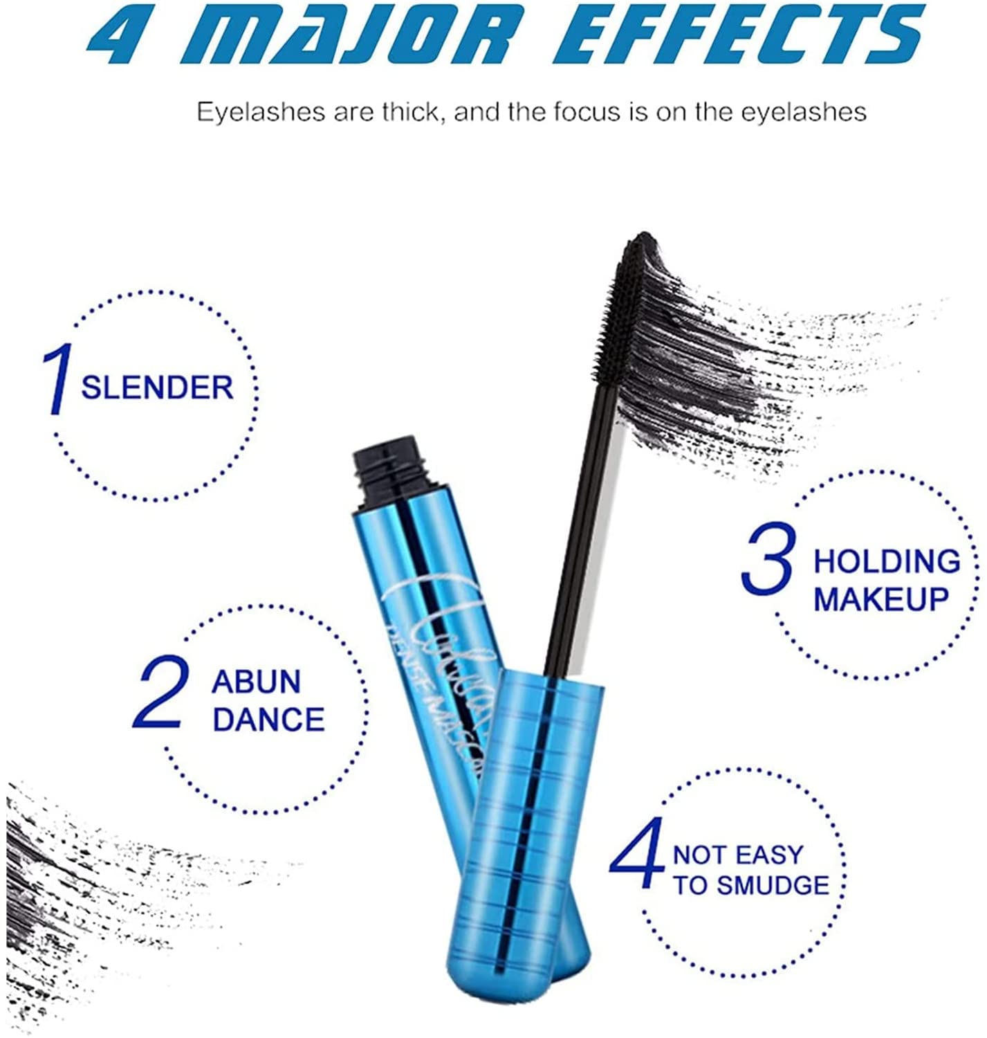 Primelash Hypoallergenic Waterproof Mascara for Seniors & Mature Women - Volumizing Formula for Thinning Lashes | Gentle Eye Makeup for Sensitive Eyes | Perfect for Daily Use, Special Occasions & Aging Eye Care