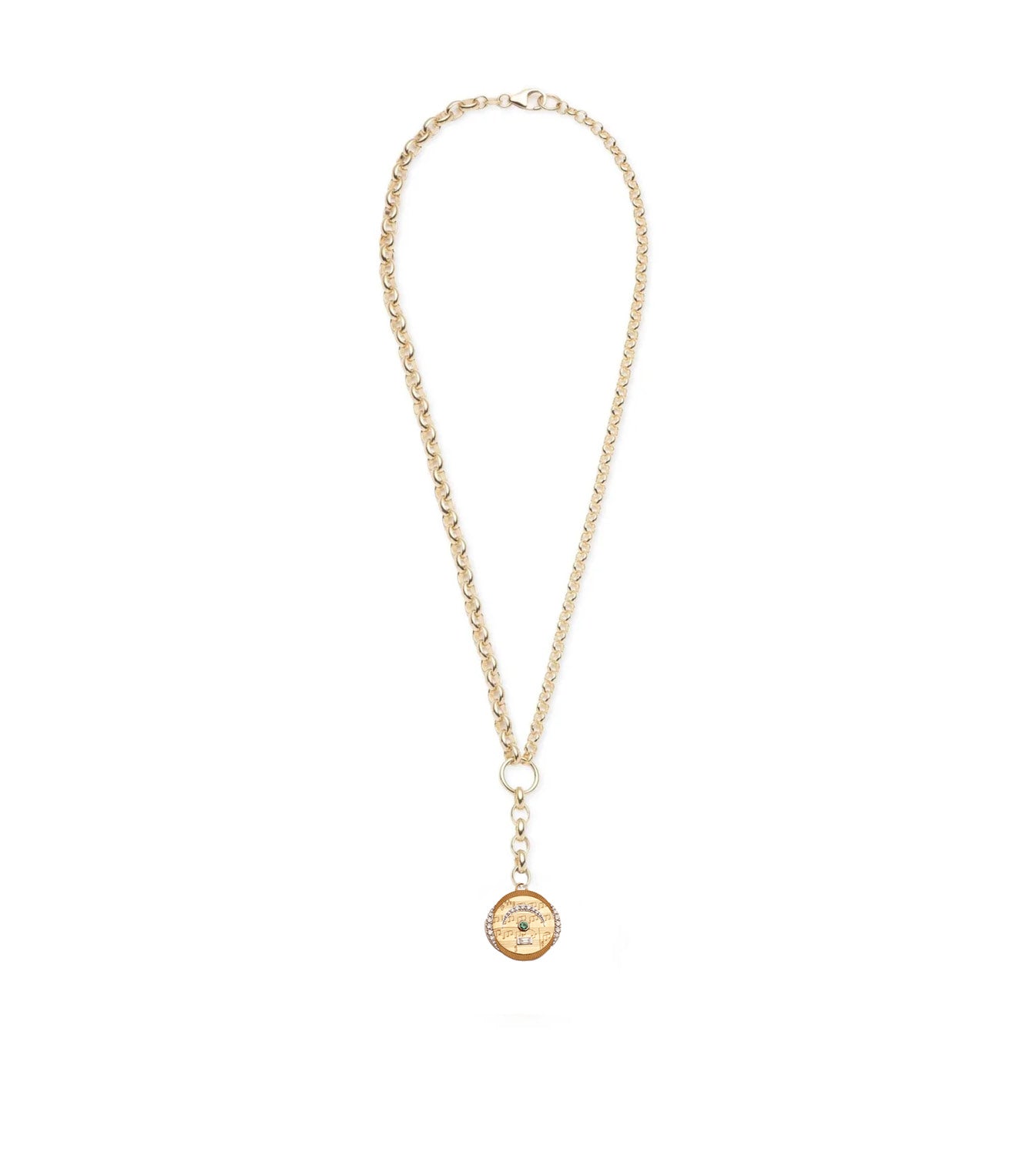 Pause Internal Compass Heavy Mixed Belcher Extension Chain Necklace - Stylish Layered Jewelry for Women, Perfect for Casual Wear, Parties & Gift Giving