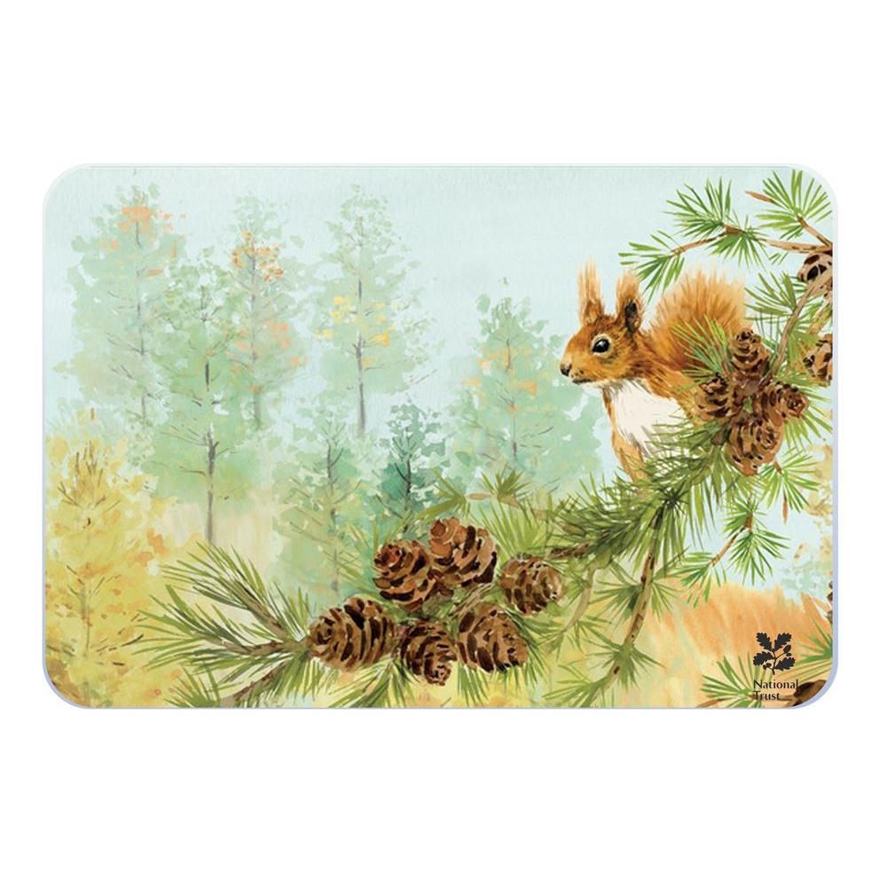 National Trust Red Squirrel Non-Slip Heat Resistant Kitchen Countertop Protector - Perfect for Dining Tables, Kitchen Islands & Countertops