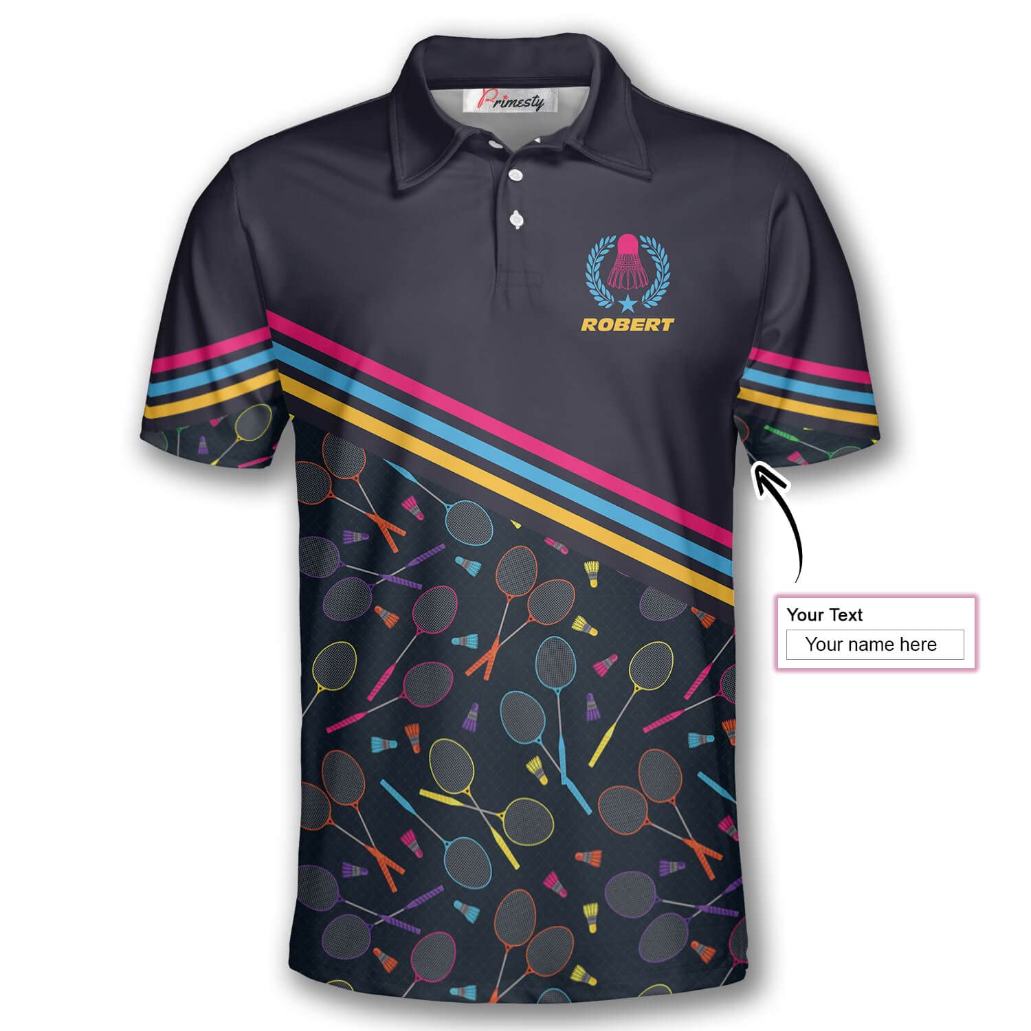 Custom Badminton Shirts for Men - Personalized Badminton Jerseys & Polo Shirts - Breathable Sportswear for Tournaments & Casual Play