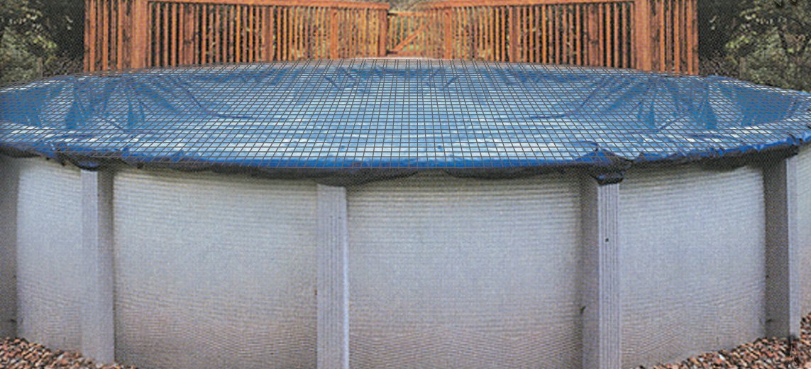 16x32ft Oval Above Ground Pool Leaf Net Cover - Durable Mesh Winter Pool Cover to Protect from Leaves & Debris - Perfect for Seasonal Pool Protection & Easy Maintenance