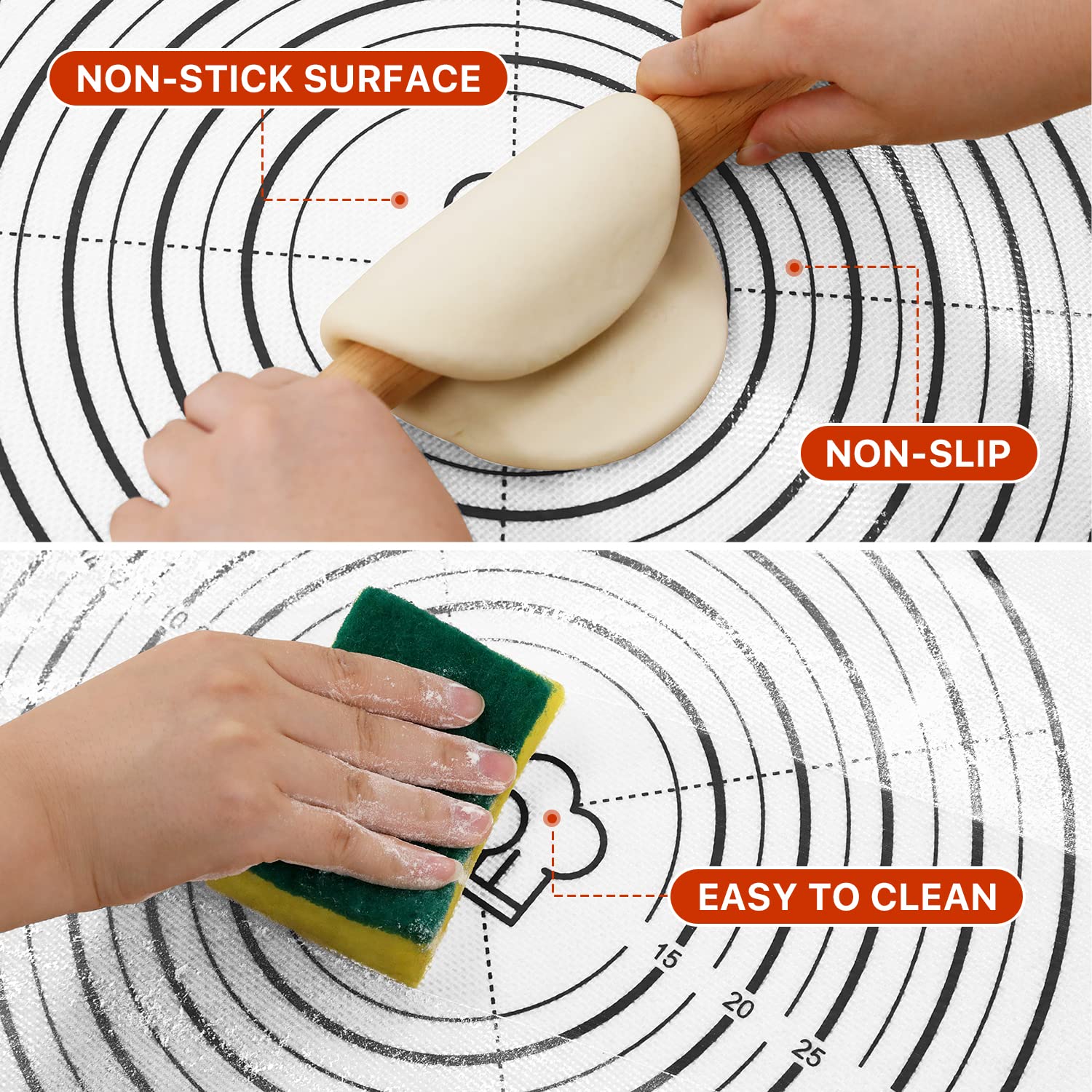 Non-Slip Silicone Baking Mat 26