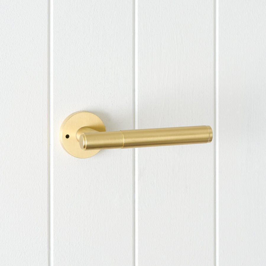 Premium Brushed Brass Door Handle - Elegant & Durable Hardware for Melbourne Homes | Perfect for Interior & Exterior Doors, Cabinets, and Wardrobes