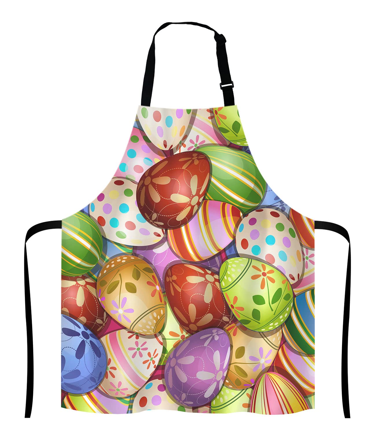 Colorful Easter Eggs Adjustable Apron for Men & Women - Perfect for Cooking, Baking, BBQ, and Kitchen Use - Ideal Easter Gift for Chefs, Waitresses & Home Cooks