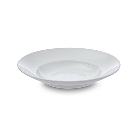 Nella 12 Oz Deep Pasta Plate Set of 6 - Premium Ceramic Dinner Plates for Pasta, Salad & Desserts - Perfect for Restaurants, Catering & Home Dining