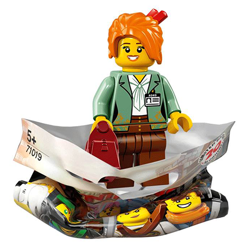 Misako LEGO NINJAGO Movie Minifigure - Official LEGO Collectible Toy for Kids & Fans - Perfect for Display, Role Play and Ninja Themed Collections