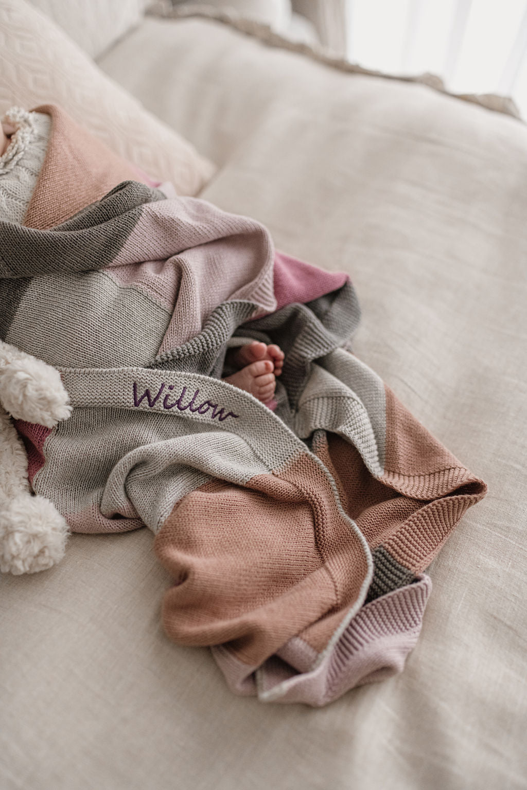 Big Bill Patchwork Blanket Bundle - Soft Cozy Throw Blanket for Couch, Bed & Travel - Lightweight Lilac Blanket for Home Decor, Gifts & Outdoor Camping
