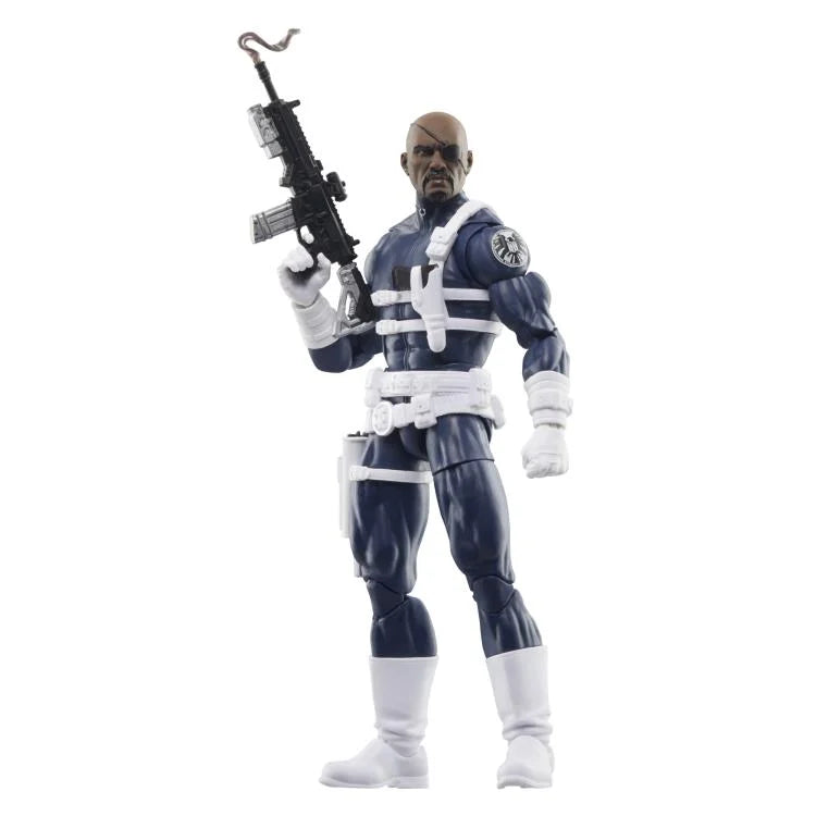 Captain America Marvel Legends S.H.I.E.L.D. Three-Pack Action Figure Set | Collectible Avengers Toys for Display & Play | Perfect for Marvel Fans & Collectors