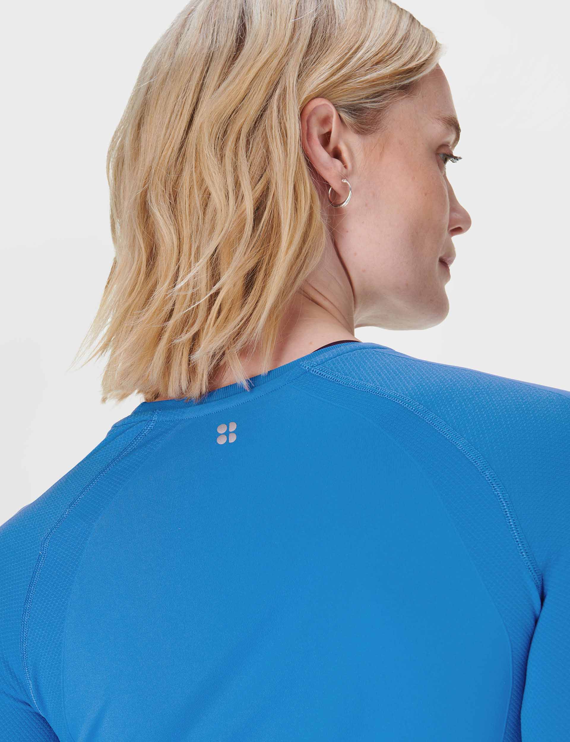 High-Performance Seamless Gym Long Sleeve Workout Top for Women & Men - Moisture-Wicking, Breathable Tidal Blue Athletic Shirt - Perfect for Yoga, Running & Gym Training